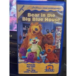 Bear in the Big blue house clamshell VHS 2 episodes Volume 2 Jim Henson 1998